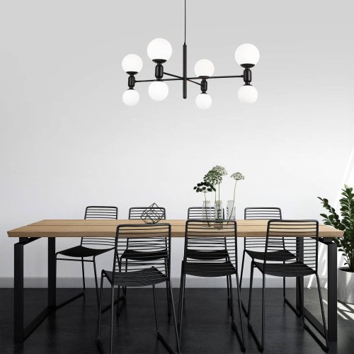 Подвесная люстра Eurosvet Bubble 30182/8 черный