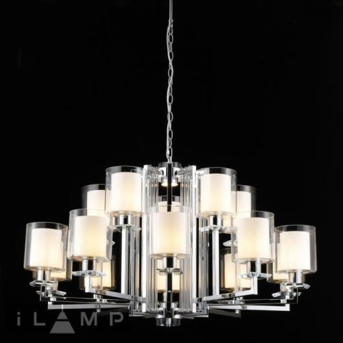 Подвесная люстра iLamp King RM6201-10+5 CR+CL