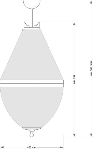 Потолочная люстра Kutek Arezzo ARE-PL-8(P)400