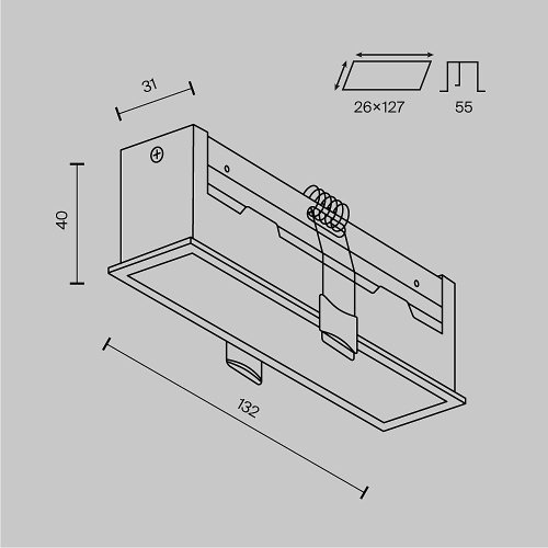Встраиваемый светильник Maytoni Basis DL066-12W3-6K-W