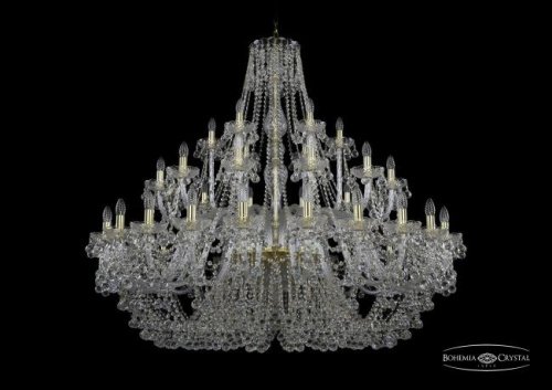 Подвесная хрустальная люстра 1409 Bohemia 1409/24+12+6/530 G