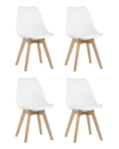 Y863 white X4 Комплект стульев Stool Group Frankfurt Y863 white X4