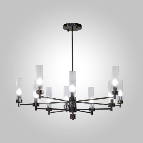 INDIGO SP10 PEARL BLACK Люстра на штанге AM Group INDIGO SP10 PEARL BLACK