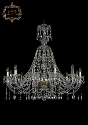 11.12.12.360.XL-95.Gd.Sp Подвесная хрустальная люстра 11.12 Art Classic 11.12.12.360.XL-95.Gd.Sp