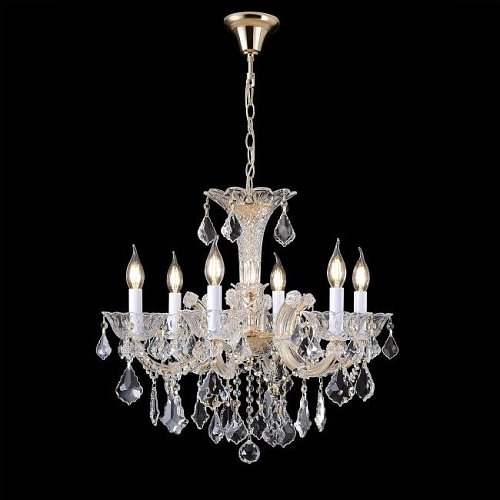 CRISTELLE SP6 GOLD Подвесная люстра CRISTELLE Crystal Lux CRISTELLE SP6 GOLD