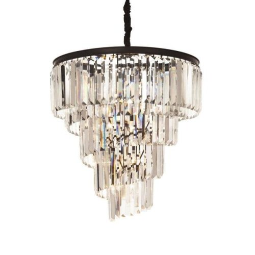 KR0262P-10 black/clear Подвесная люстра Delight Collection Helix KR0262P-10 black/clear
