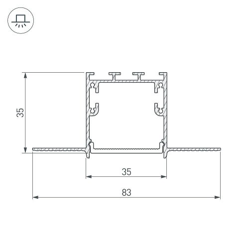 Угол Arlight 030097