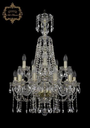 11.12.10+5.195.2d.XL-85.Gd.Sp Подвесная хрустальная люстра 11.12 Art Classic 11.12.10+5.195.2d.XL-85.Gd.Sp