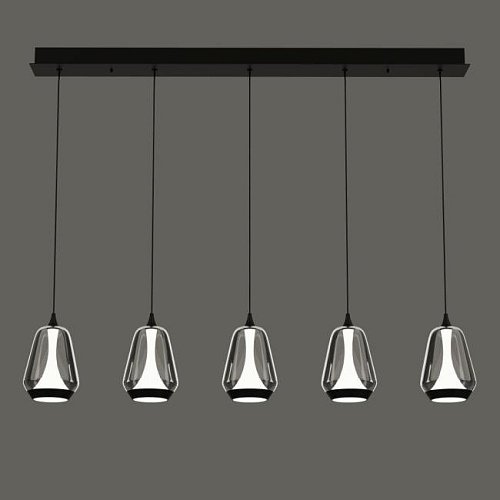 MD24001011-5B black/smoky Светильник подвесной Delight Collection MD24001011 MD24001011-5B black/smoky