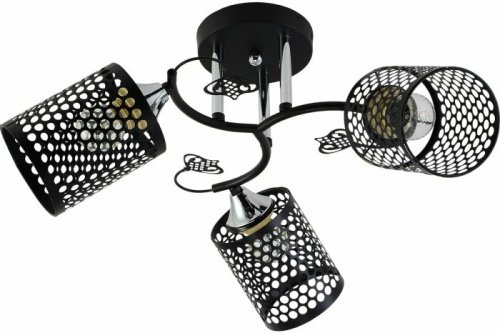 Потолочная люстра 11320-0.3-03 BK+CR