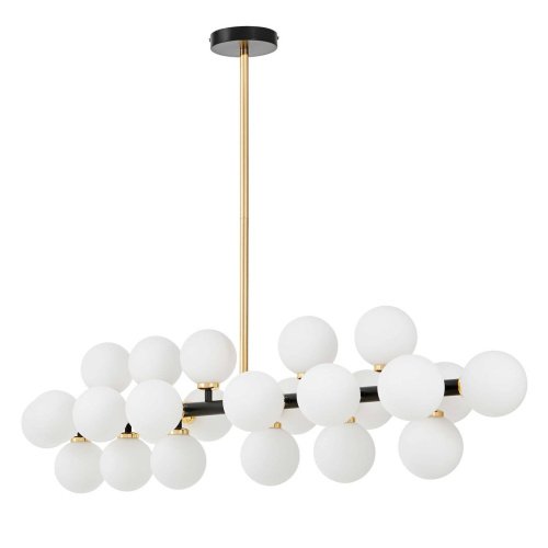 Люстра на штанге Lumina Deco LDP 6033-24 BK+GD