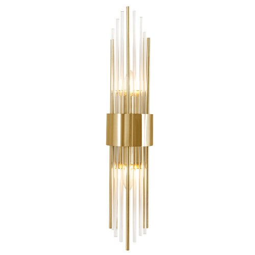 ATENTO AP2 BRASS/TRANSPARENTE Настенное бра Crystal Lux Atento ATENTO AP2 BRASS/TRANSPARENTE