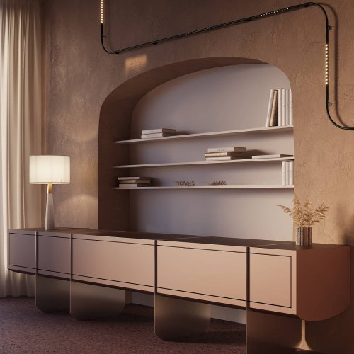 Светильник для штанговой системы освещения Axity Maytoni Points C101CL-L500-12W3-6K-BS