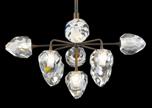 Люстра на штанге Delight Collection On the Rocks P68038L-9 gold