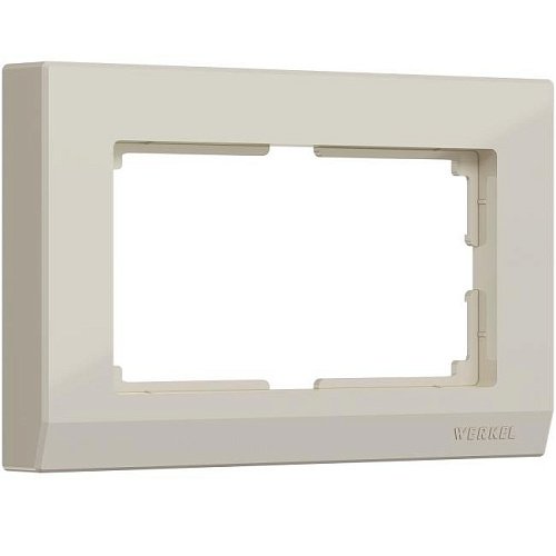 W0081803/ Рамка для двойной розетки Stark (слоновая кость) Рамка Werkel W0081803/ Рамка для двойной розетки Stark (слоновая кость)