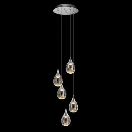 MD24001004-5A chrome/clear Люстра каскадная Delight Collection Stilla MD24001004-5A chrome/clear