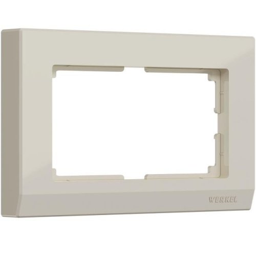Рамка Werkel W0081803/ Рамка для двойной розетки Stark (слоновая кость)