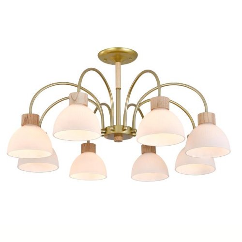 ES0000062 Потолочная люстра 150005/8R E27*60W Gold/Wood Sade Escada ES0000062
