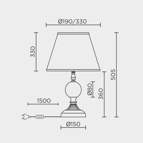 L9923 AB Настольная лампа L LED4U L9923 AB