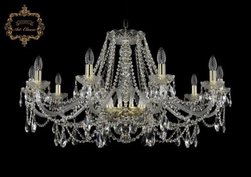11.25.10.360.Gd.Sp Подвесная хрустальная люстра 11.25 Art Classic 11.25.10.360.Gd.Sp