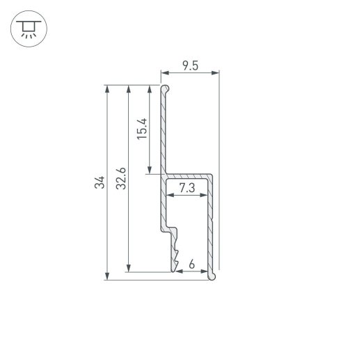 Профиль Arlight Stretch 056254