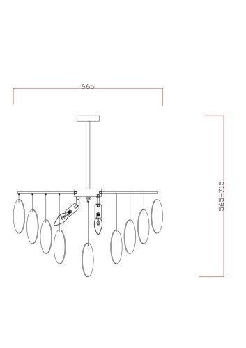 Люстра на штанге Freya Porto FR5104PL-06BS2