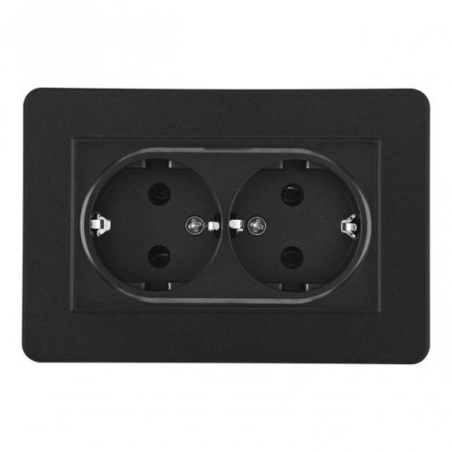 SET16-double-40-2 black Розетка Arte Milano Set16-2 SET16-double-40-2 black