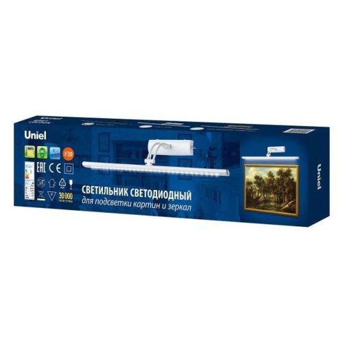 ULT-F34-7W/4000K IP20 BLACK Подсветка зеркал и полок Uniel ULT-F34-7W/4000K IP20 BLACK