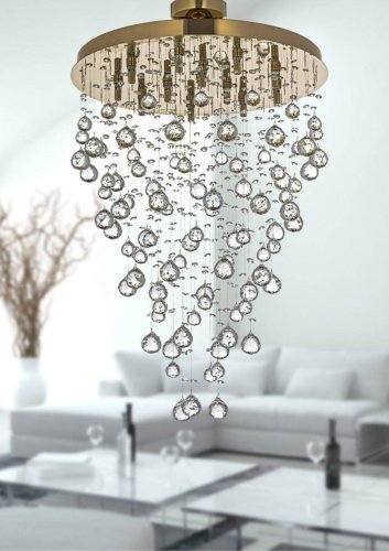 Потолочная хрустальная люстра Arti Lampadari Flusso Flusso H 1.4.55.615 G