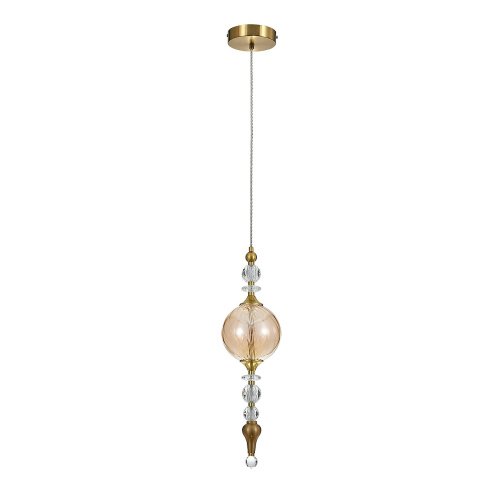 Светильник подвесной Indigo Sorpresa V000190L 11056/1P Amber