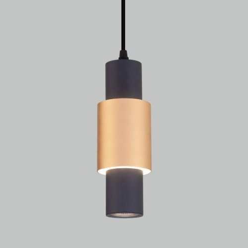50204/1 LED черный/матовое золото Светильник подвесной Eurosvet Bento 50204/1 LED черный/матовое золото