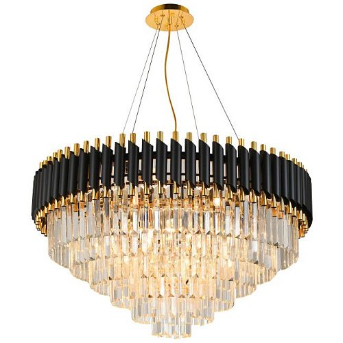 DARIAN 76017/12C GOLD BLACK Подвесная люстра Natali Kovaltseva Darian DARIAN 76017/12C GOLD BLACK