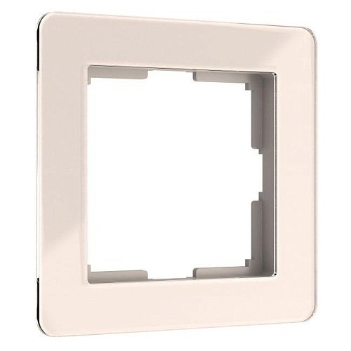 W0012743/ Рамка на 1 пост Acrylic (айвори) Рамка Werkel Acrylic айвори W0012743/ Рамка на 1 пост Acrylic (айвори)