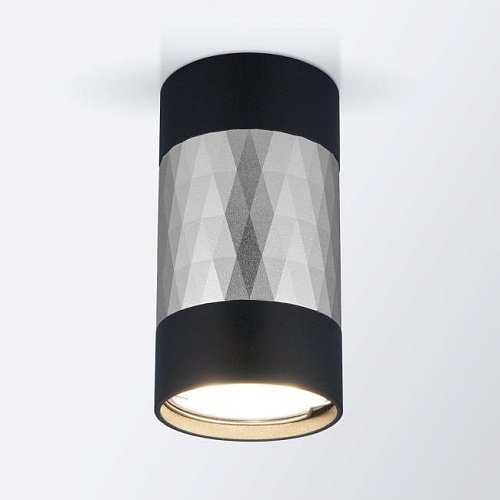 Накладной светильник Elektrostandard Mizar DLN110 GU10 черный/серебро