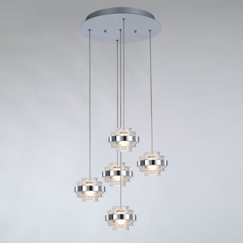 MD22030002-5A chrome/clear Светильник подвесной Delight Collection Indiana MD22030002-5A chrome/clear