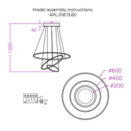 Подвесная люстра Aployt Janina APL.018.13.60