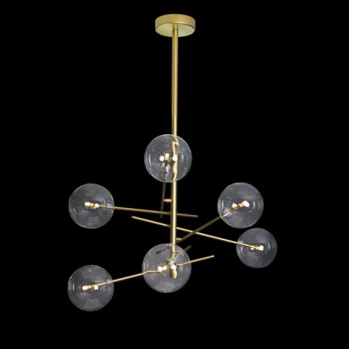 Люстра на штанге Delight Collection Globe Mobile 9307P-6A gold