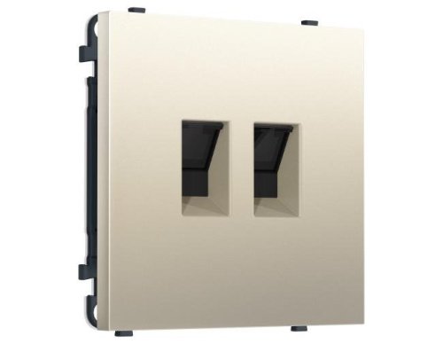 MS552110 MS552110 Комплект механизма компьютерной двойной розетки SIGMA Шёлк RJ-45 (8P8C) CAT6 с/ш QUANT PRO (SP5521, PR189)