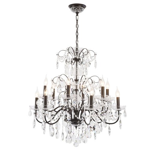 ODELIS SP12 BROWN Подвесная люстра Crystal Lux Odelis ODELIS SP12 BROWN