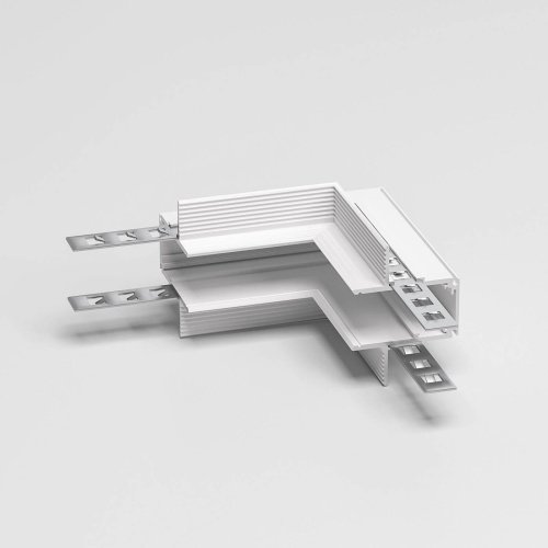 Коннектор Slim Magnetic Elektrostandard Slim Magnetic Коннектор угловой внутренний для встраиваемого шинопровода под ГКЛ 12,5мм (белый) 85211/00