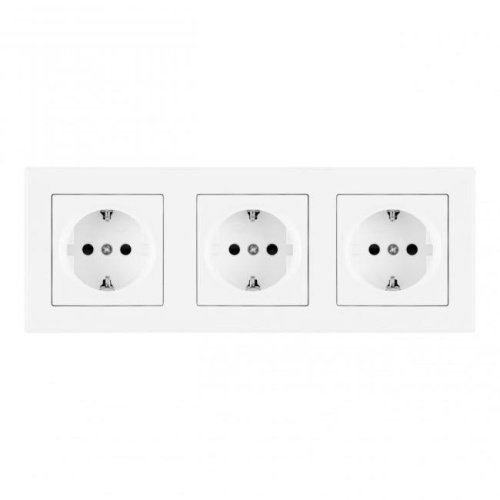 Розетка Arte Milano Set06-3 SET06-3-40-1x3 white