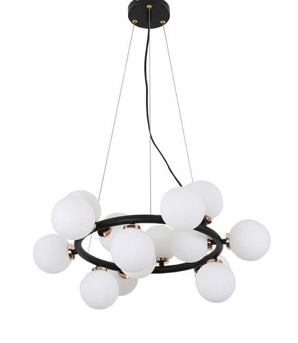 LDP 6033-15 BK+GD Подвесная люстра Lumina Deco Marsiada LDP 6033-15 BK+GD