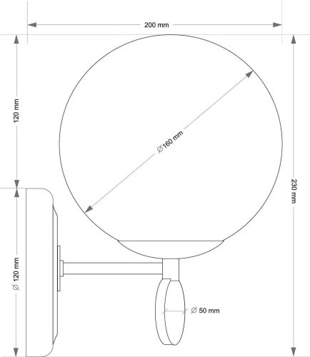 Настенное бра Kutek Dimaro DIM-K-1(P)
