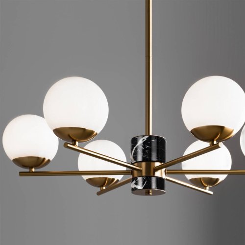 FR5230PL-06BS Люстра на штанге Freya Marble FR5230PL-06BS