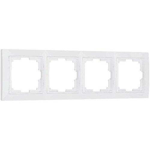 W0042001/ Рамка на 4 поста Snabb basic (белый) Рамка Werkel W0042001/ Рамка на 4 поста Snabb basic (белый)