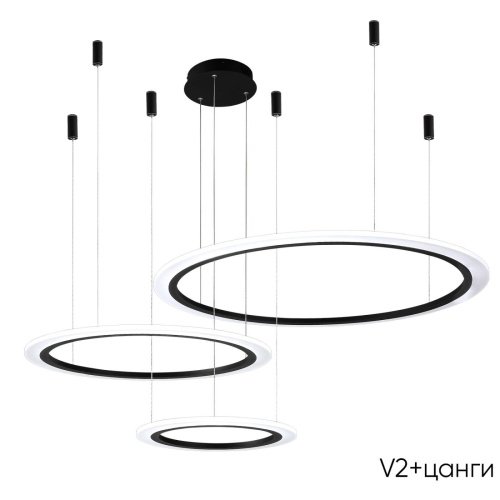 MANZANA SP67W LED BLACK Подвесная люстра Crystal Lux Manzana MANZANA SP67W LED BLACK