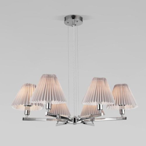 Подвесная люстра Eurosvet Peony 60136/6 хром/серый