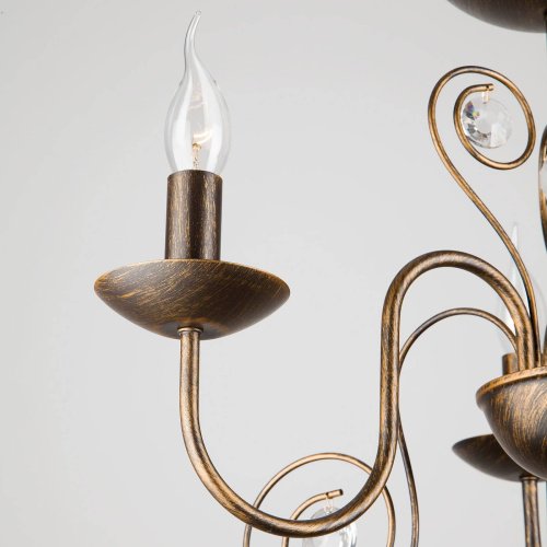 Подвесная люстра Eurosvet Tomas 60018/3 черный с золотом