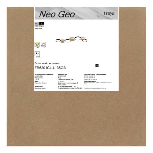 Потолочная люстра Нео Гео / Neo Geo Freya FR6201CL-L120BW