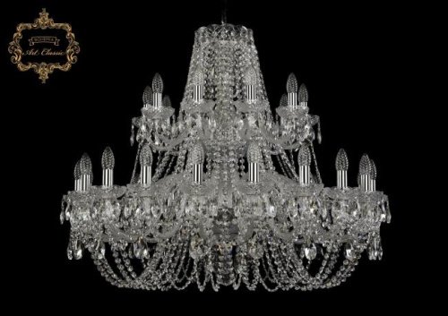 11.11.20+10.360.2d.Cr.Sp Подвесная хрустальная люстра 11.11 Art Classic 11.11.20+10.360.2d.Cr.Sp